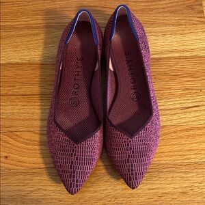 Rothy's Women's Burgundy Pointed Flats Sz 8.5